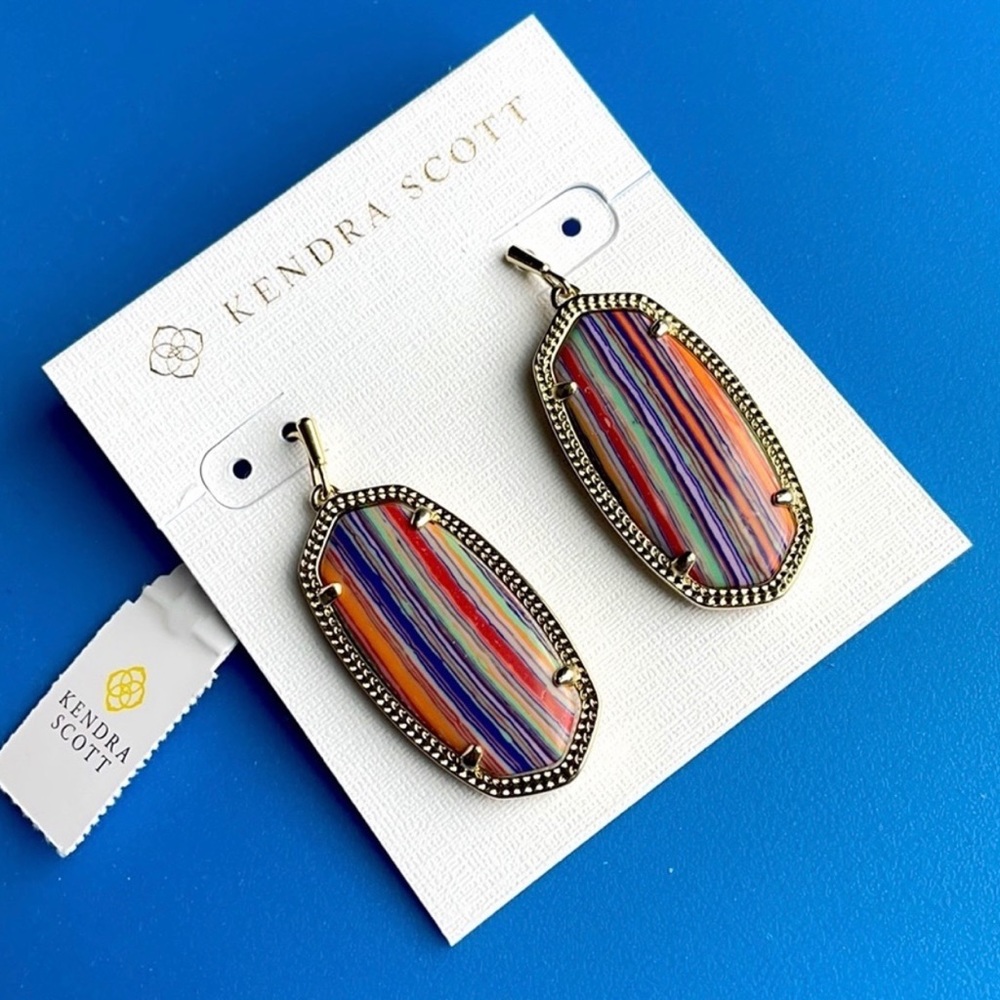 NWT Kendra Scott Rainbow 🌈 Calsilica Elles